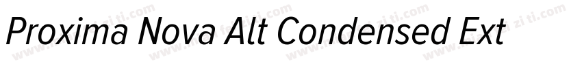 Proxima Nova Alt Condensed Extrabol字体转换